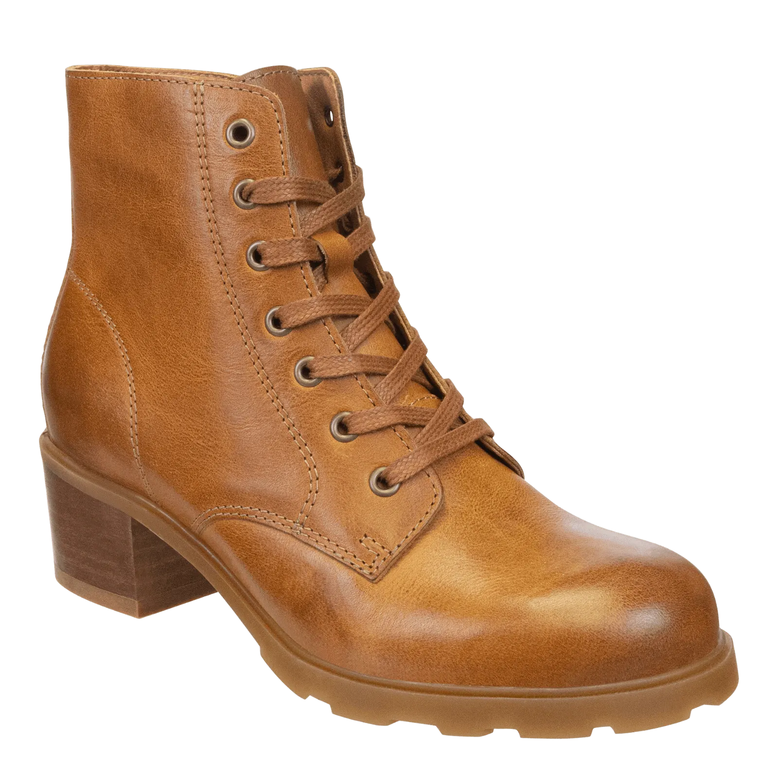 ARC in CAMEL LEATHER Heeled Ankle Boots Classic color