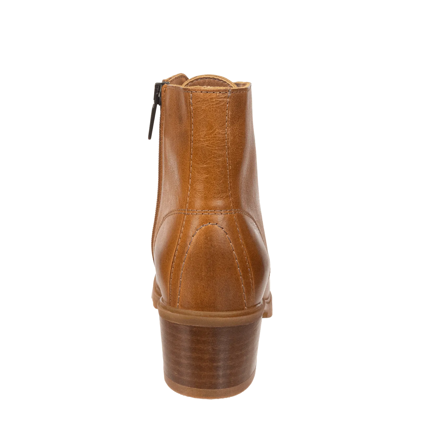 ARC in CAMEL LEATHER Heeled Ankle Boots Fatigue relief