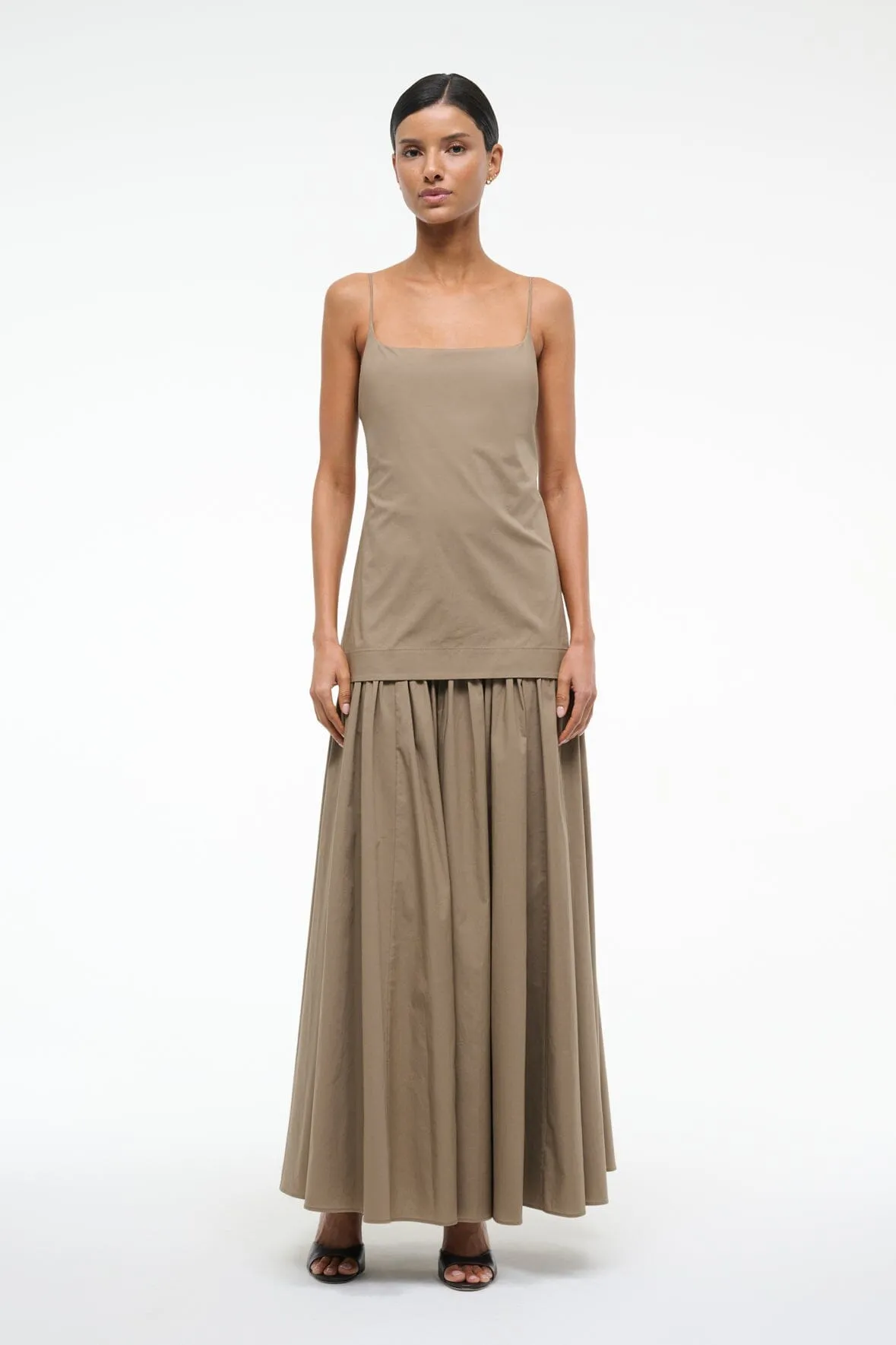 ARI DRESS | TAUPE coffee date