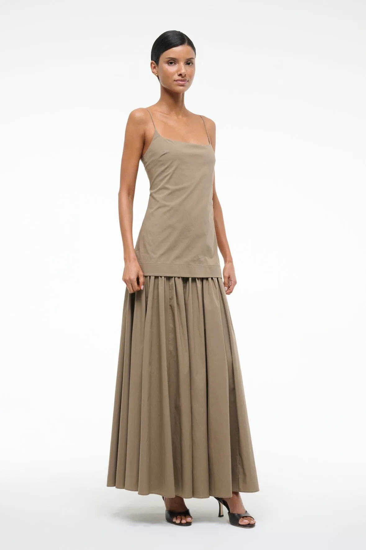 ARI DRESS | TAUPE neutral tone