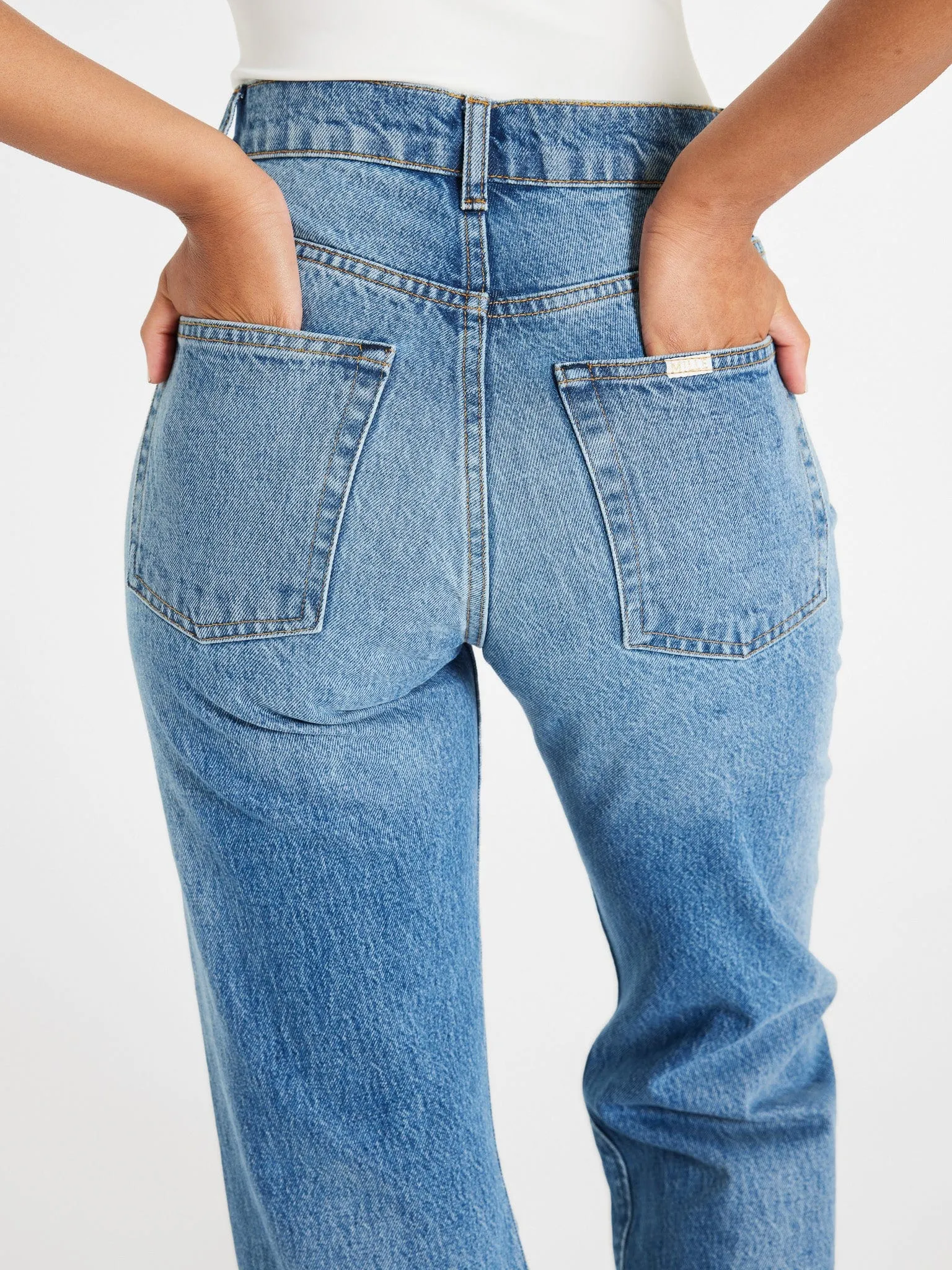 Ashton High Rise Wide Leg Flare Jean in Montecito classic appeal