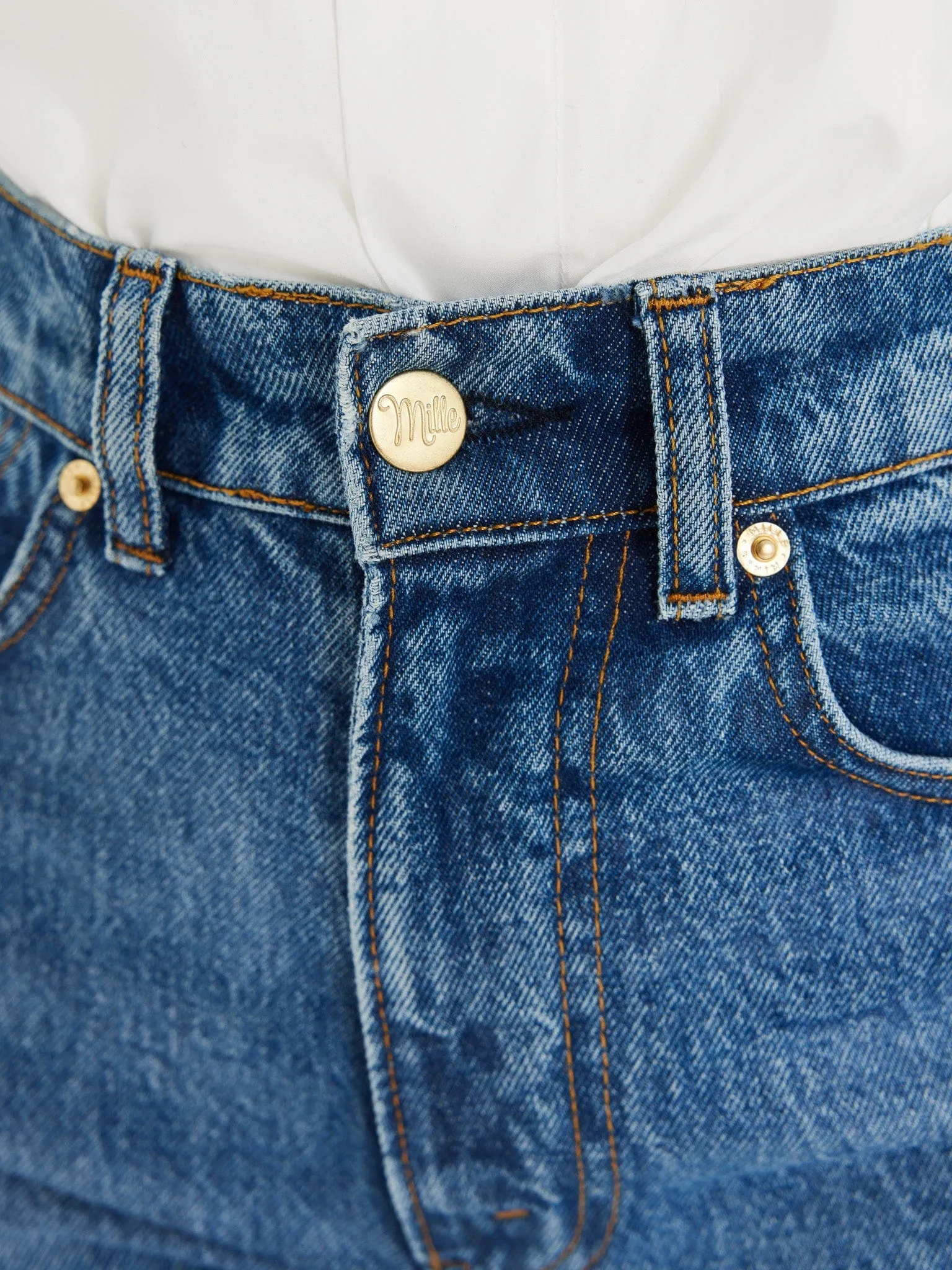 Ashton High Rise Wide Leg Flare Jean in Montecito petite fit