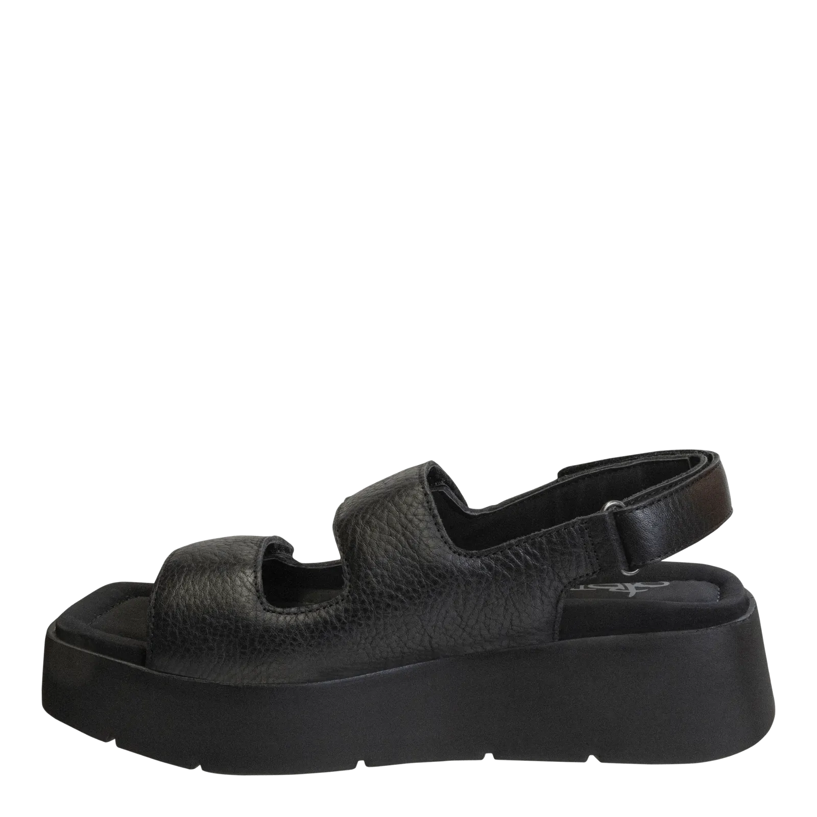 ASSIMILATE in BLACK Platform Sandals open design