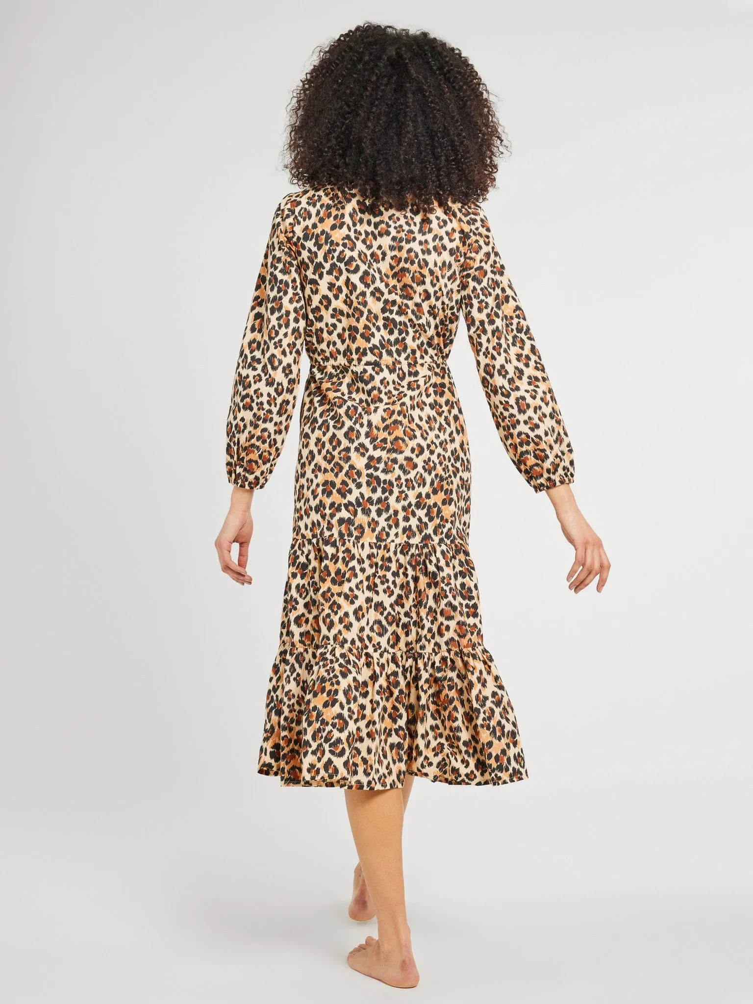 Astrid Dress in Cheetah low effort