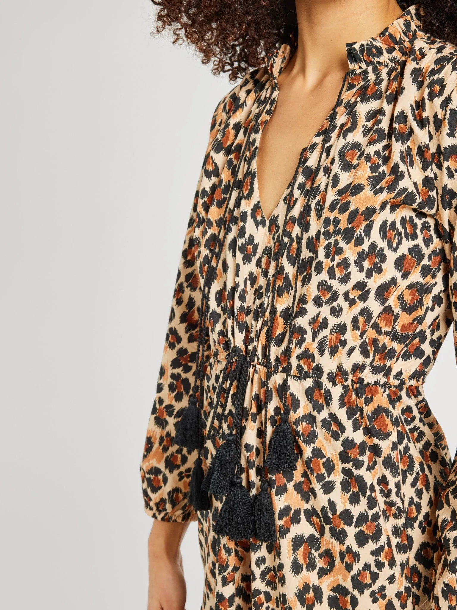 Astrid Dress in Cheetah urban tone