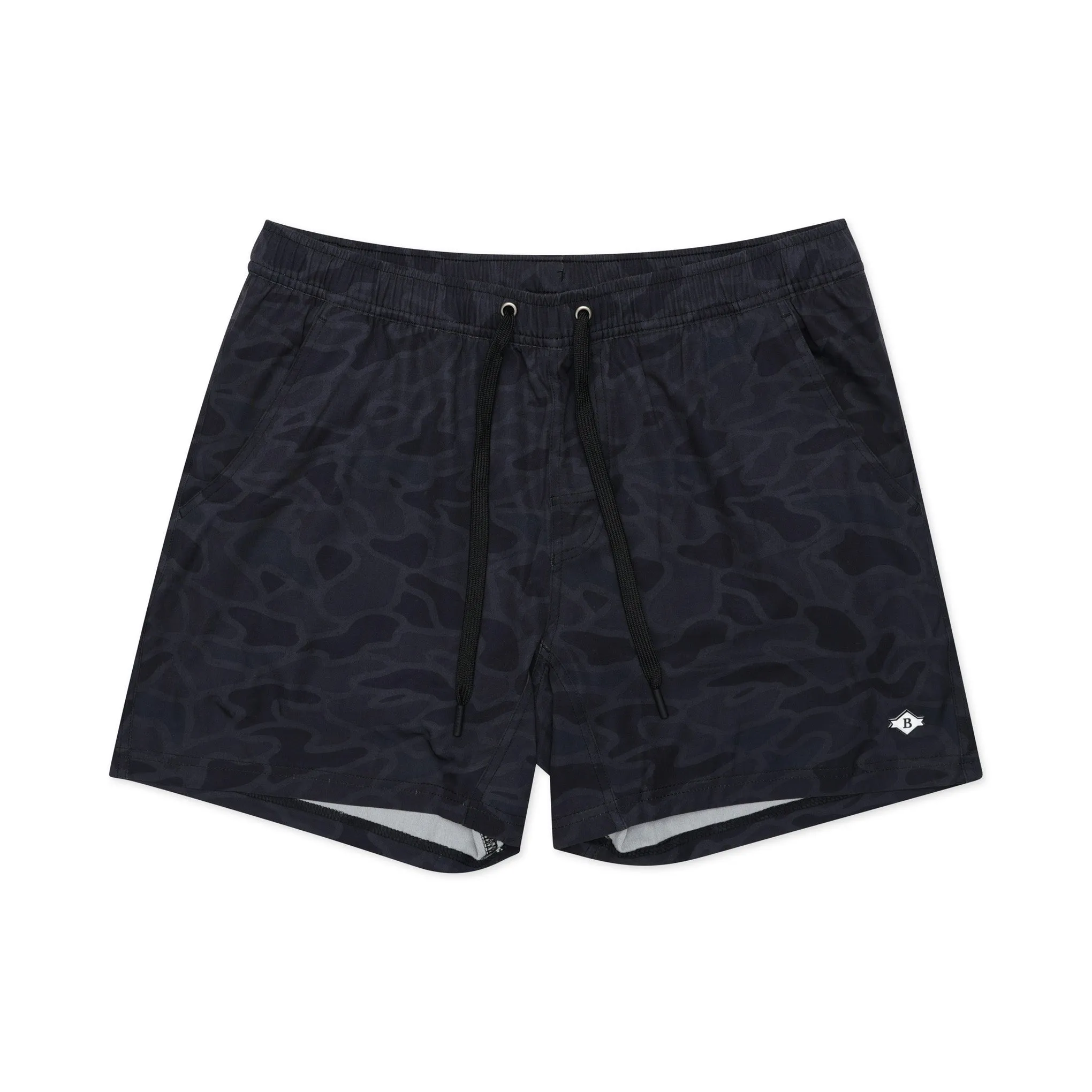 Athletic Short - Black Camo - Black Liner comfort light