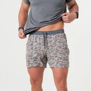 Athletic Short - Classic Deer Camo - Grey Liner uv protection
