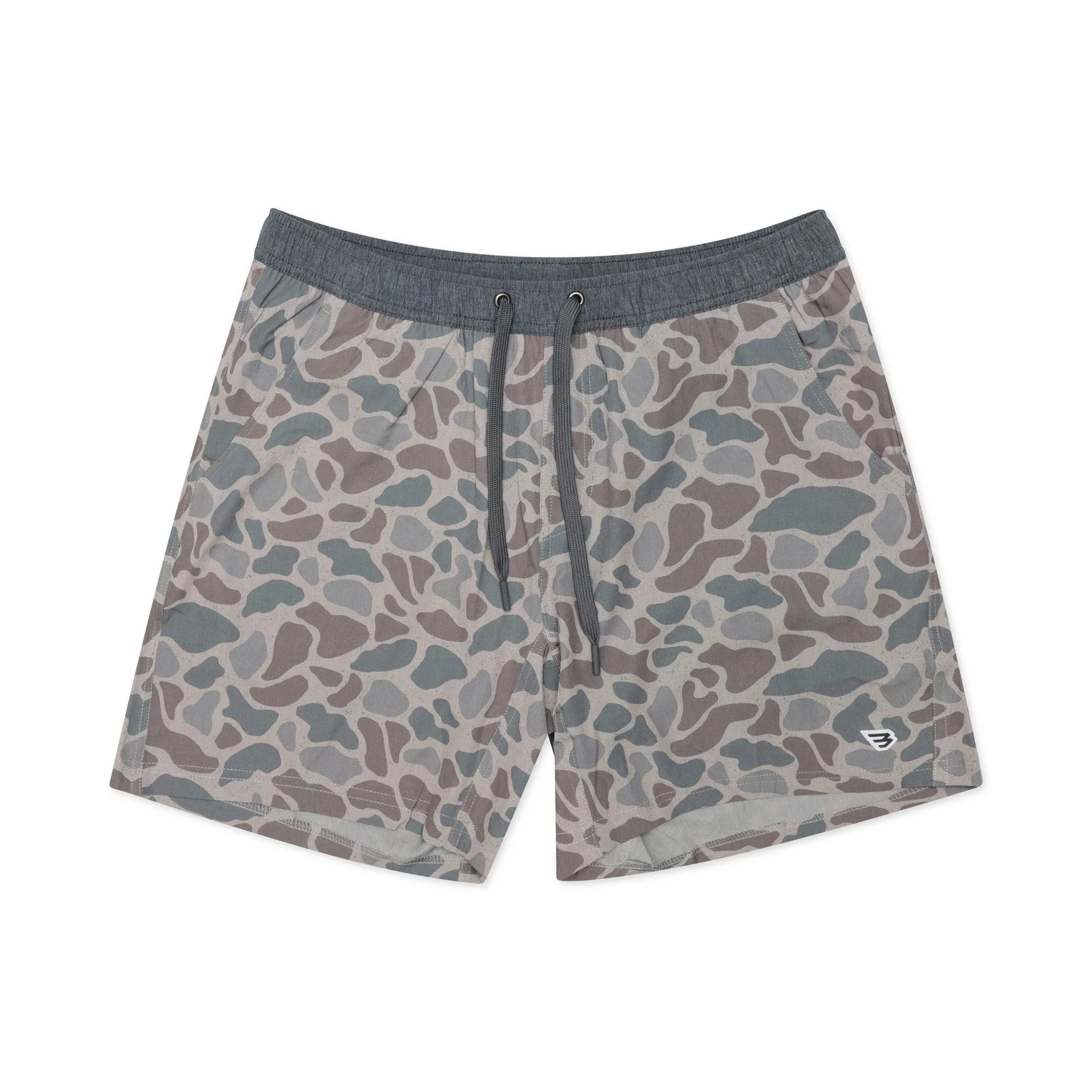 Athletic Short - Classic Deer Camo - Grey Liner skin friendly