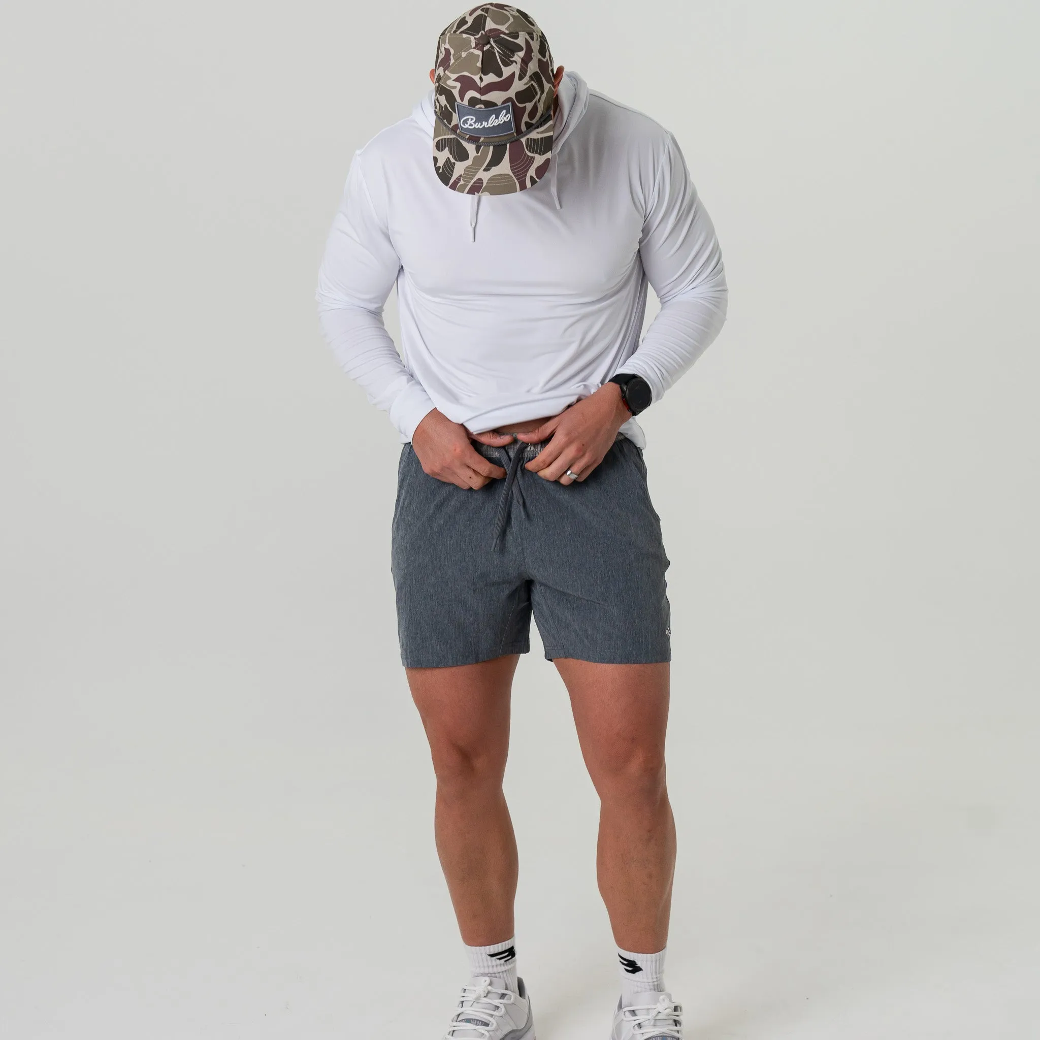 Athletic Short - Grizzly Grey - Classic Deer Camo Liner flex cut