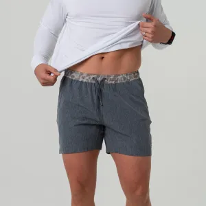 Athletic Short - Grizzly Grey - Classic Deer Camo Liner multi pockets