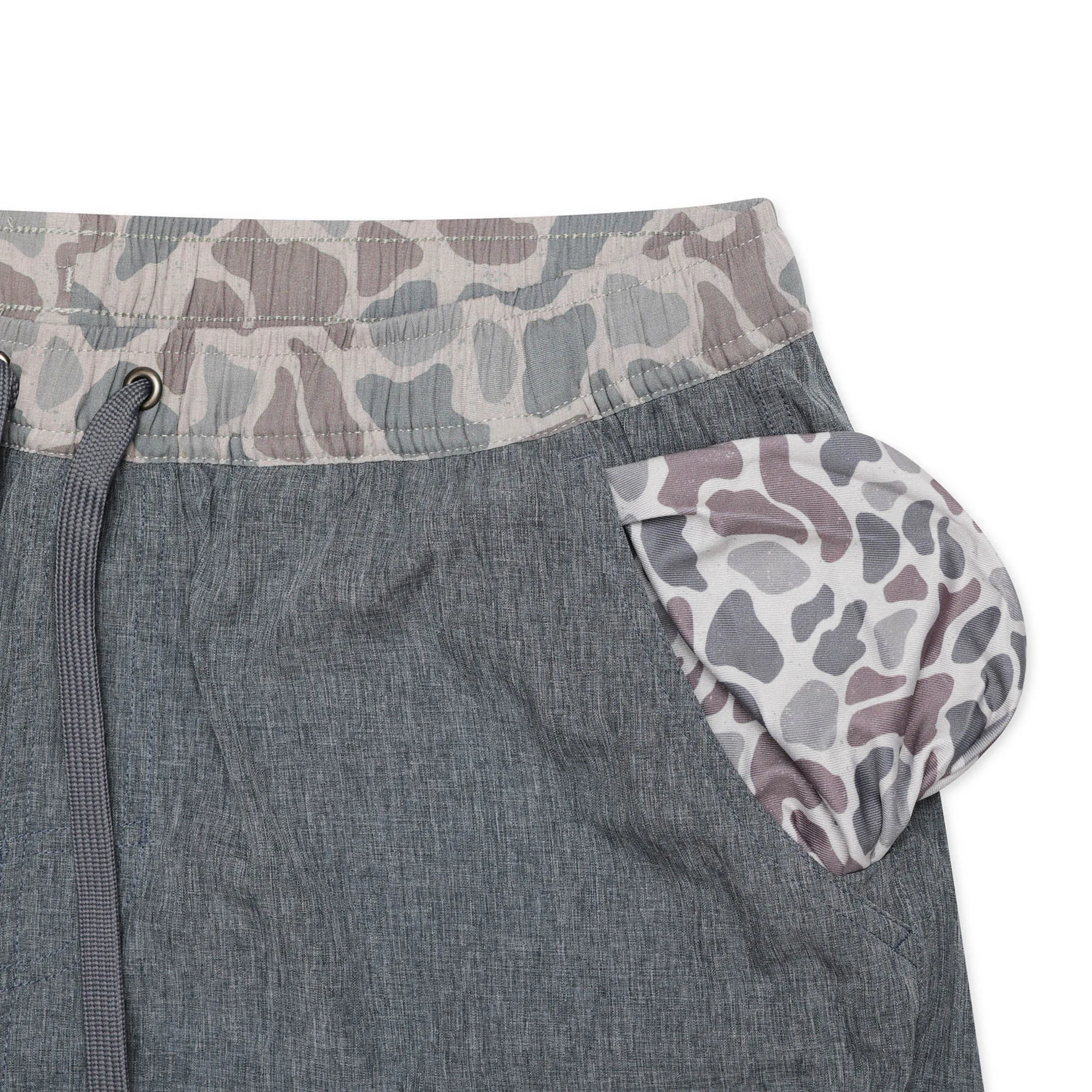 Athletic Short - Grizzly Grey - Classic Deer Camo Liner sport boost