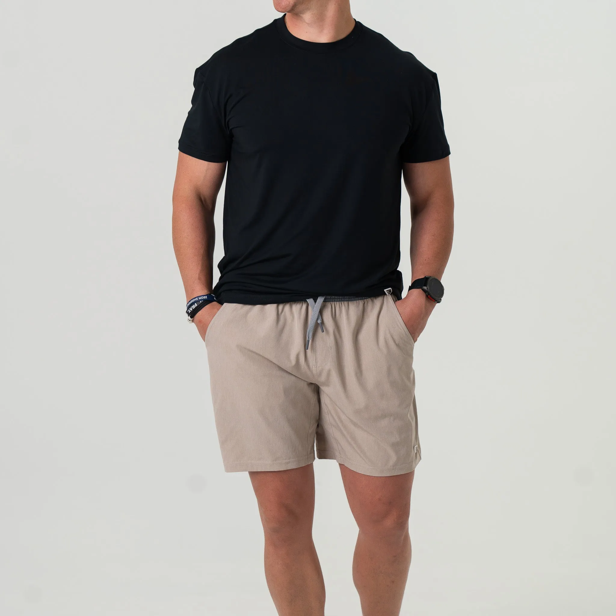 Athletic Short - Heather Khaki - Venado Camo Liner campus look