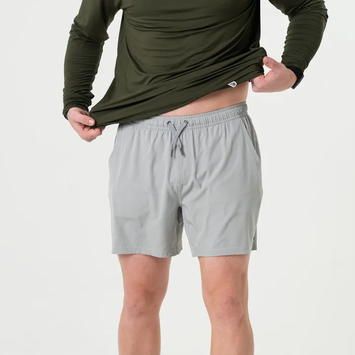 Athletic Short - Light Grey - Grey Aztec Liner basketball wear