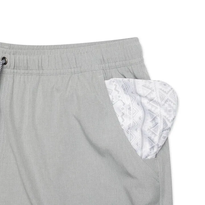 Athletic Short - Light Grey - Grey Aztec Liner comfortable fit