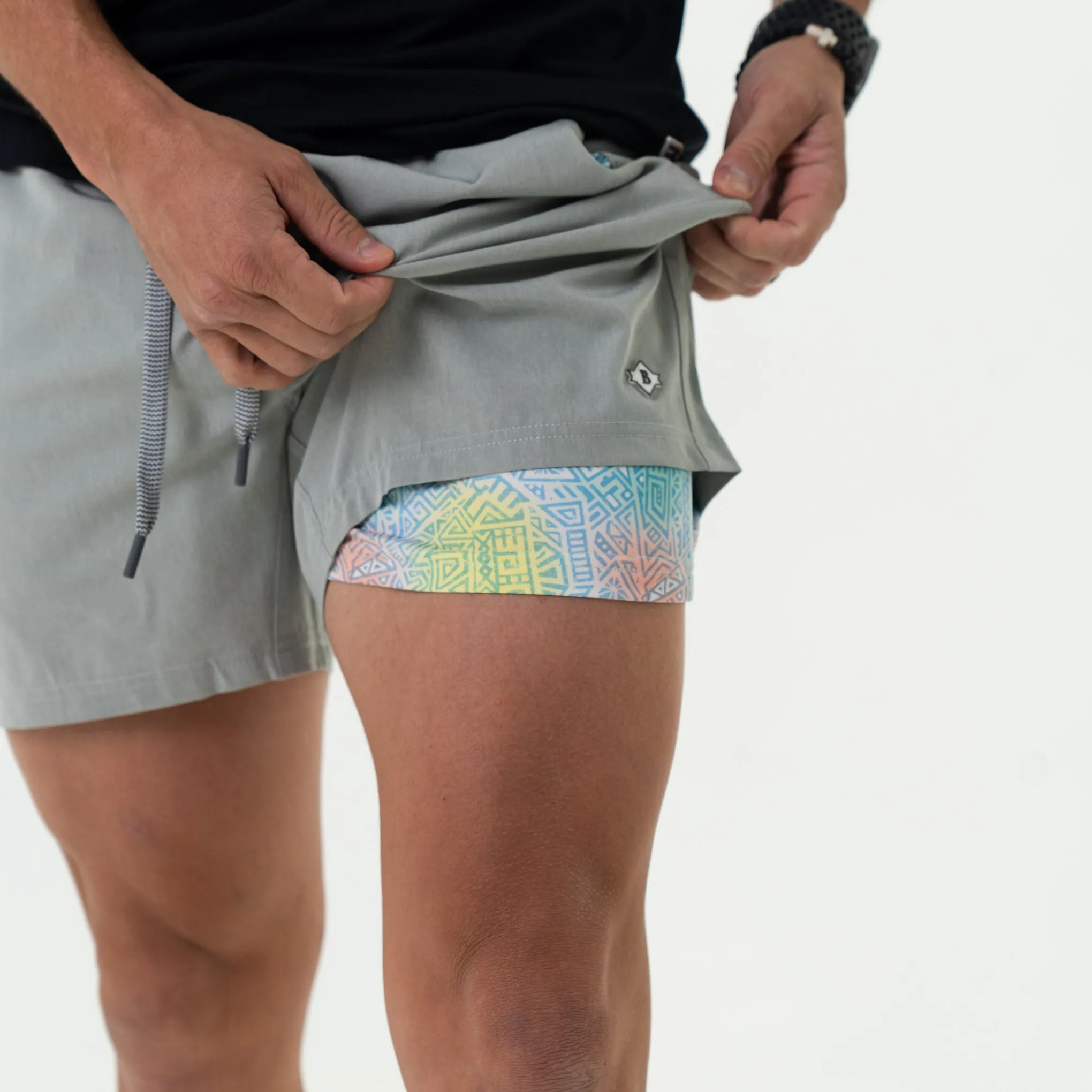 Athletic Short - Light Grey - Mayan Liner sport casual