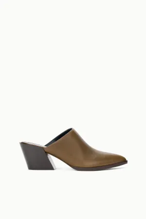 AUSTEN MULE | TRUFFLE floral motif