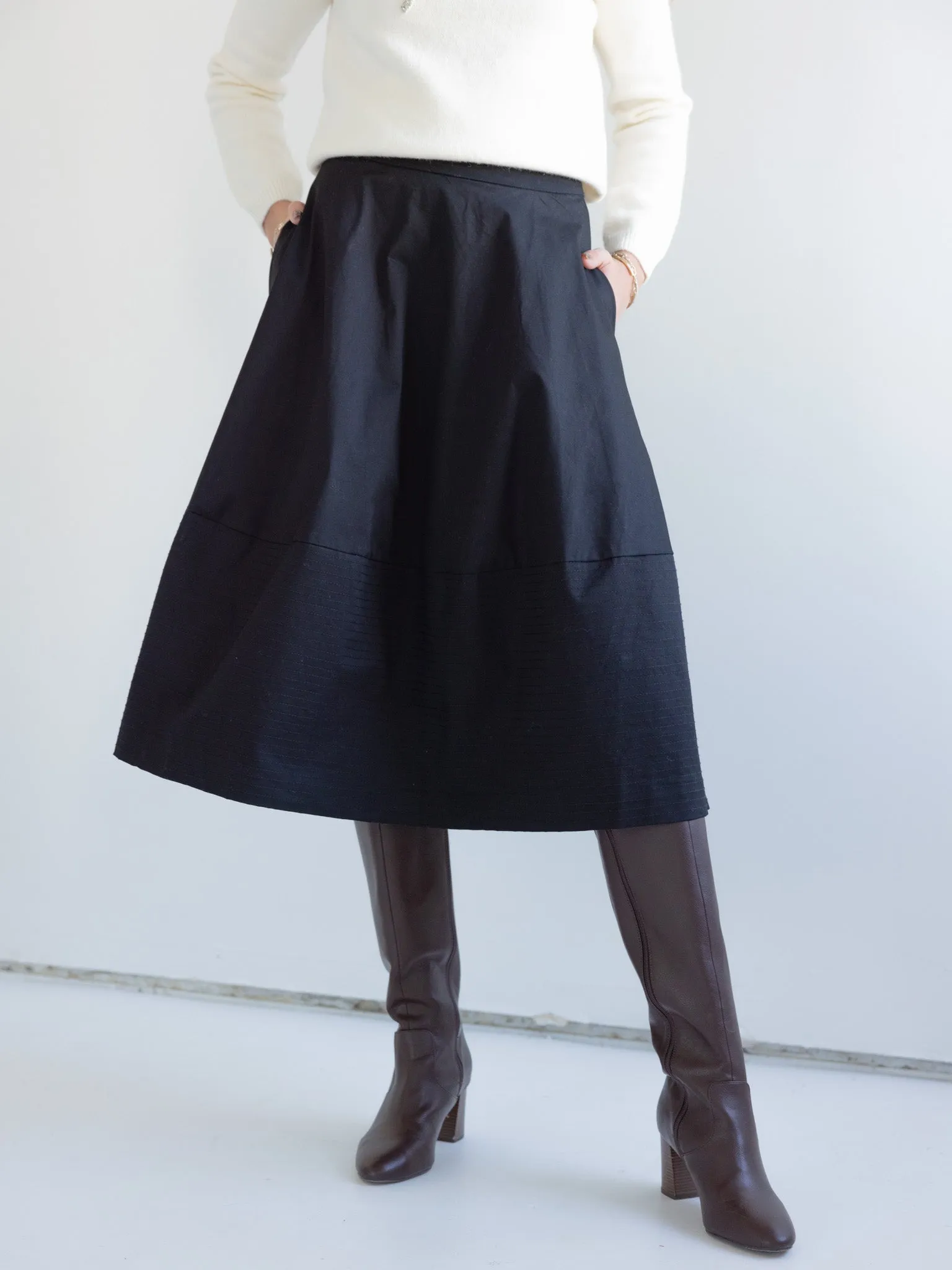 Ava Poplin Skirt poise growth
