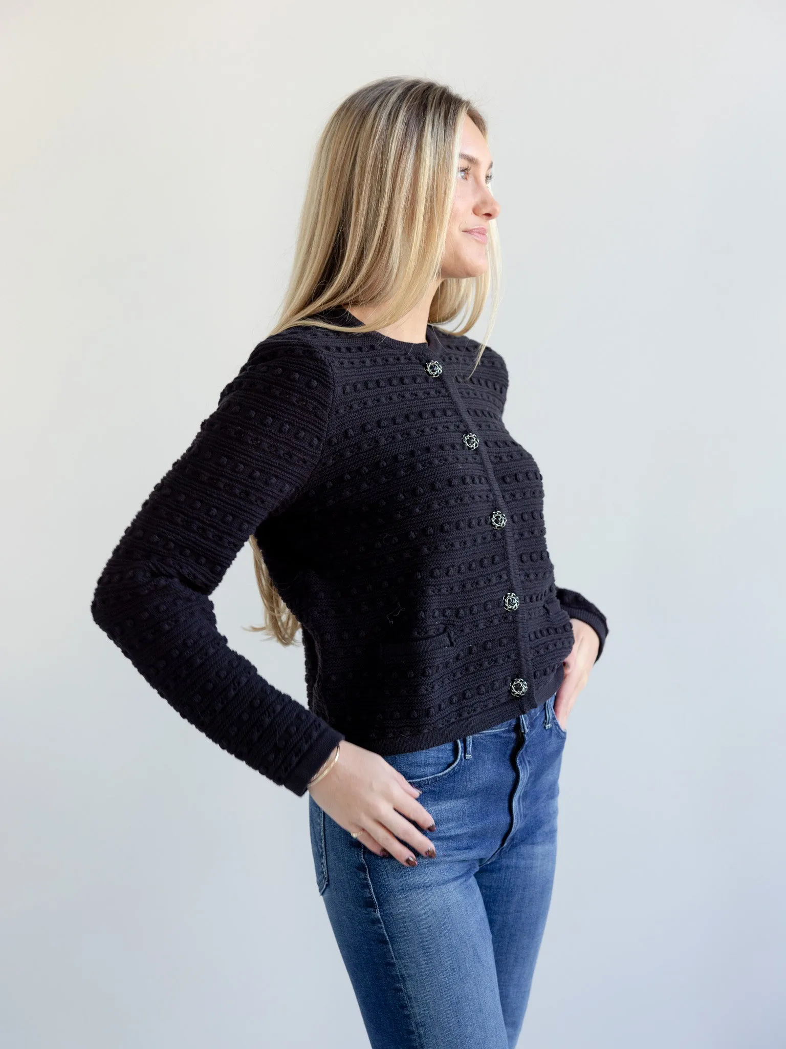 Baldwin Knit Blazer Black Casual Ease