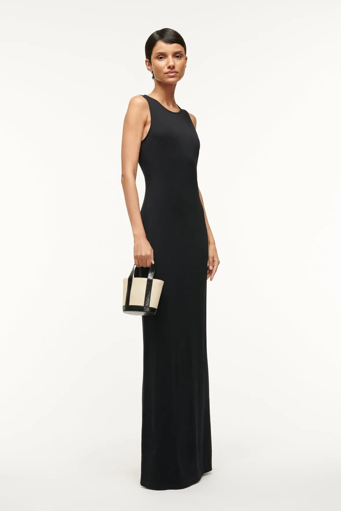 BARI DRESS | BLACK layered feel