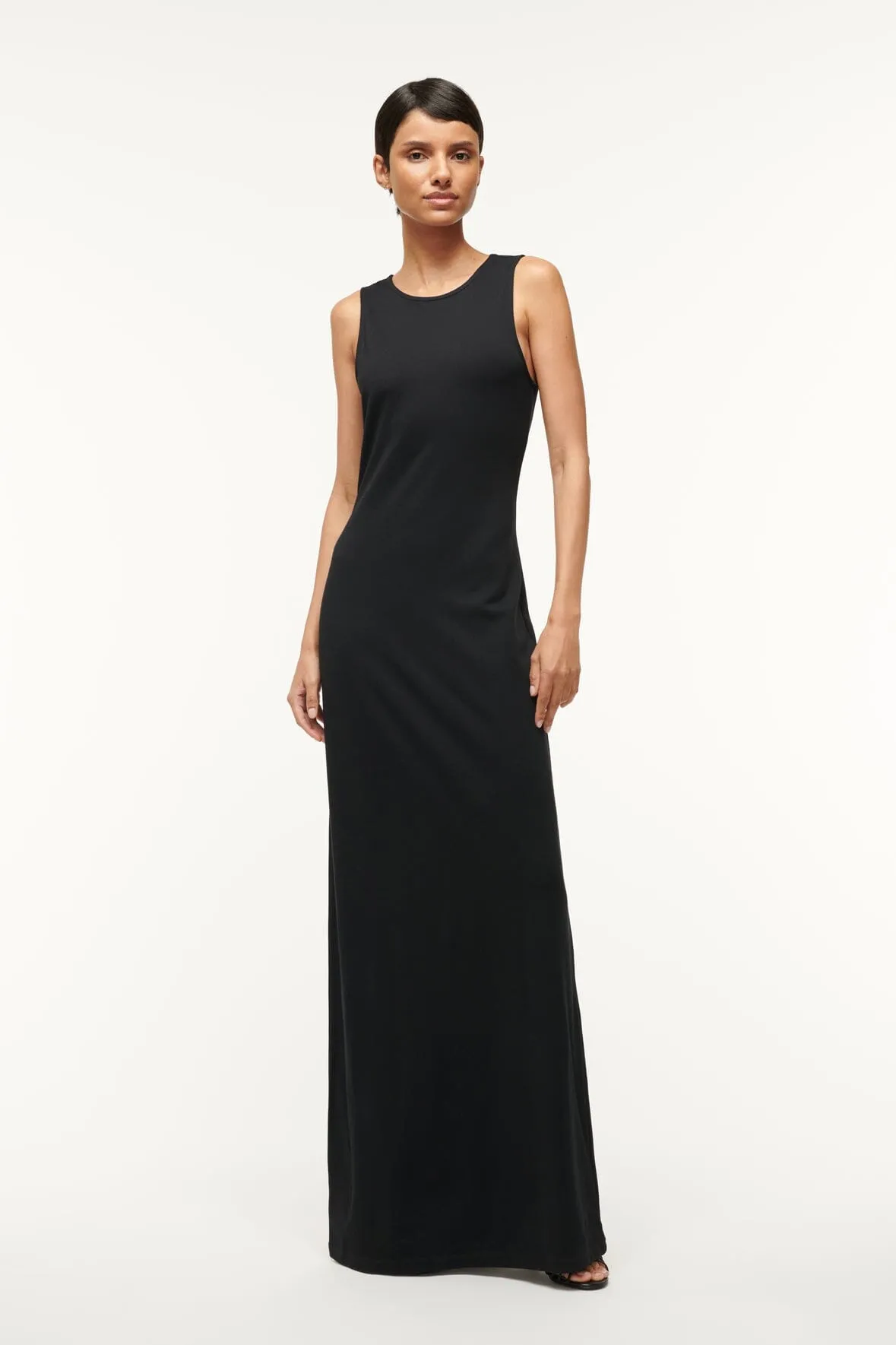 BARI DRESS | BLACK mix tone