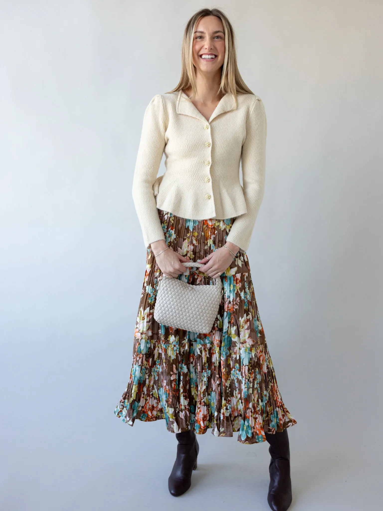 Bella Pleat Skirt detail show