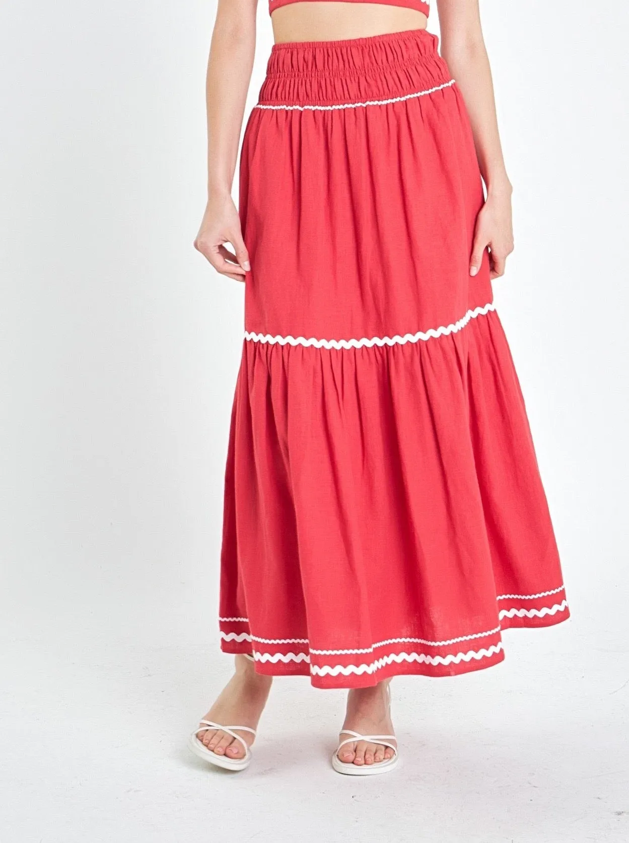Betty Ric Rac Skirt charm bloom