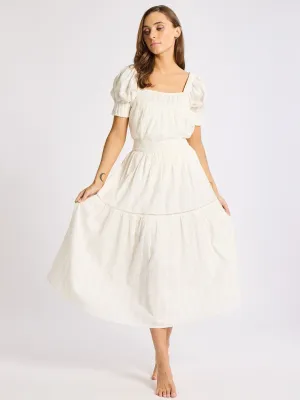 Betty Skirt in Ivory Eyelet style pick