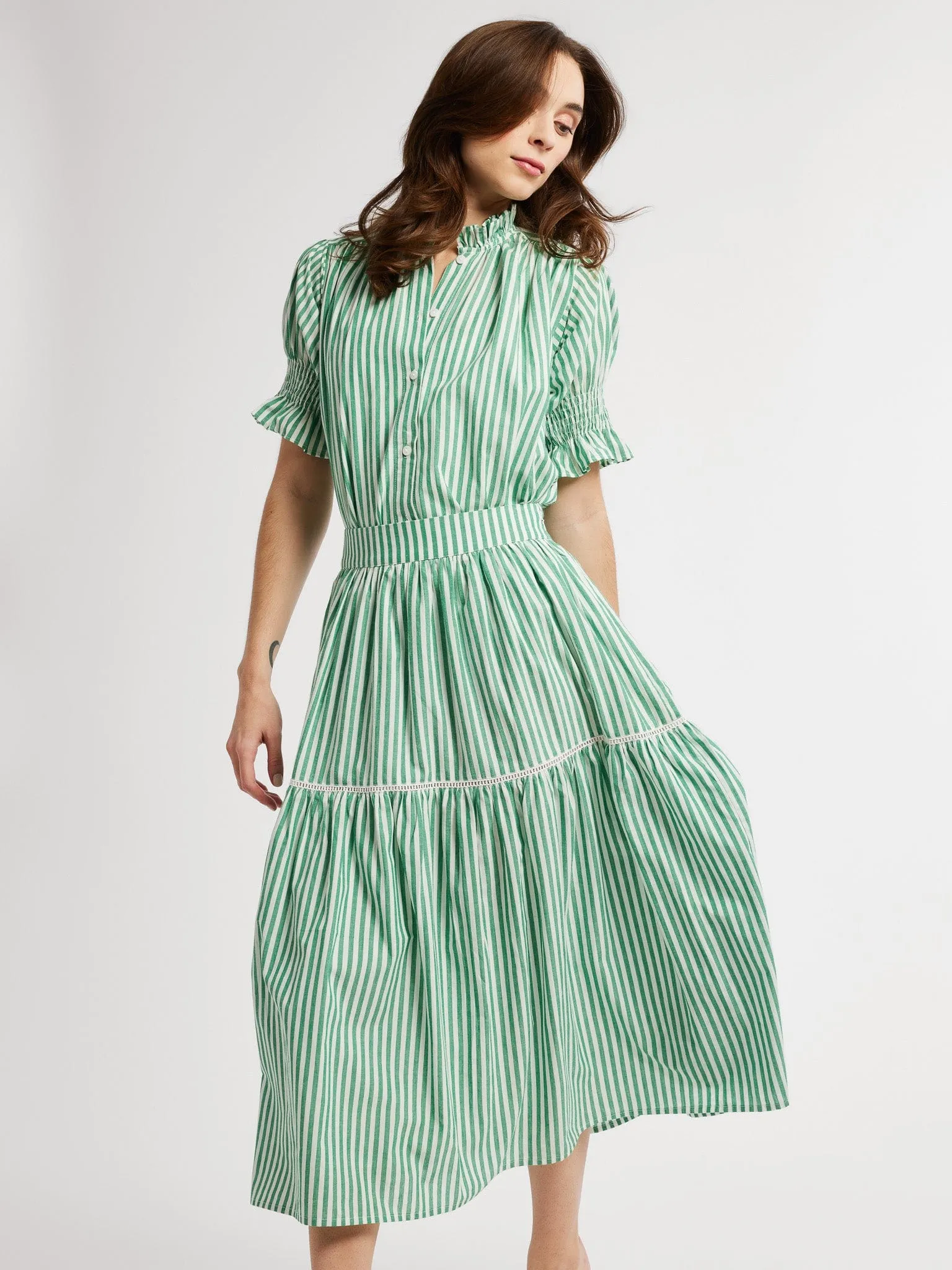 Betty Skirt in Kelly Stripe festive mood