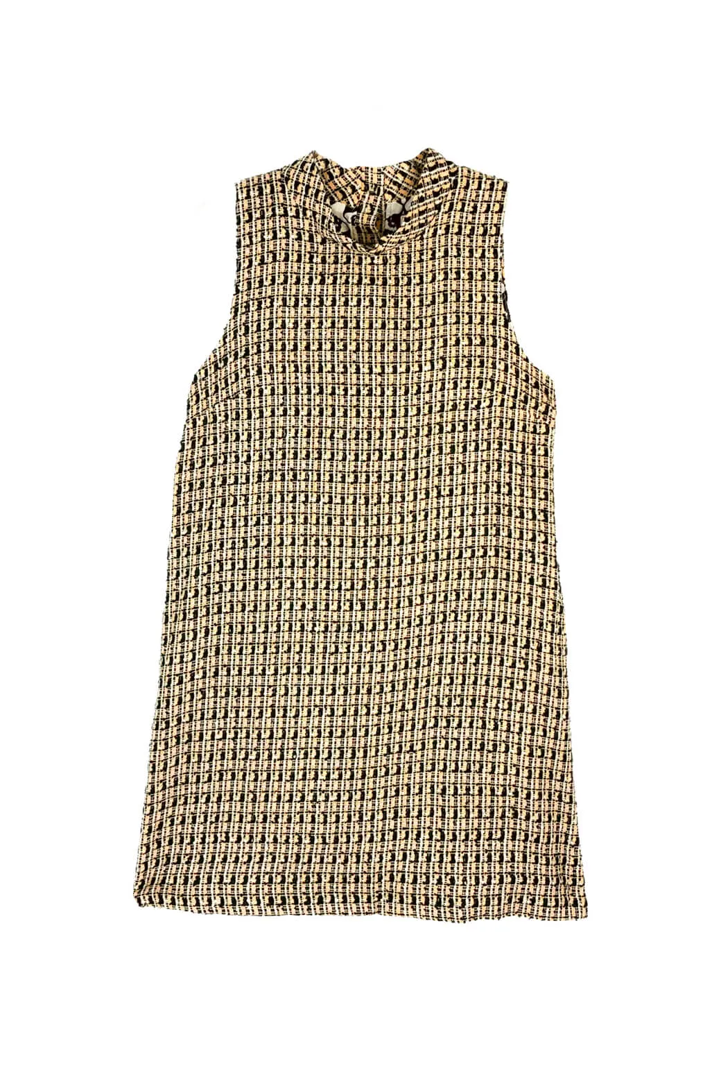 BF Sleeveless Mod Dress - Blush Tweed lifestyle look
