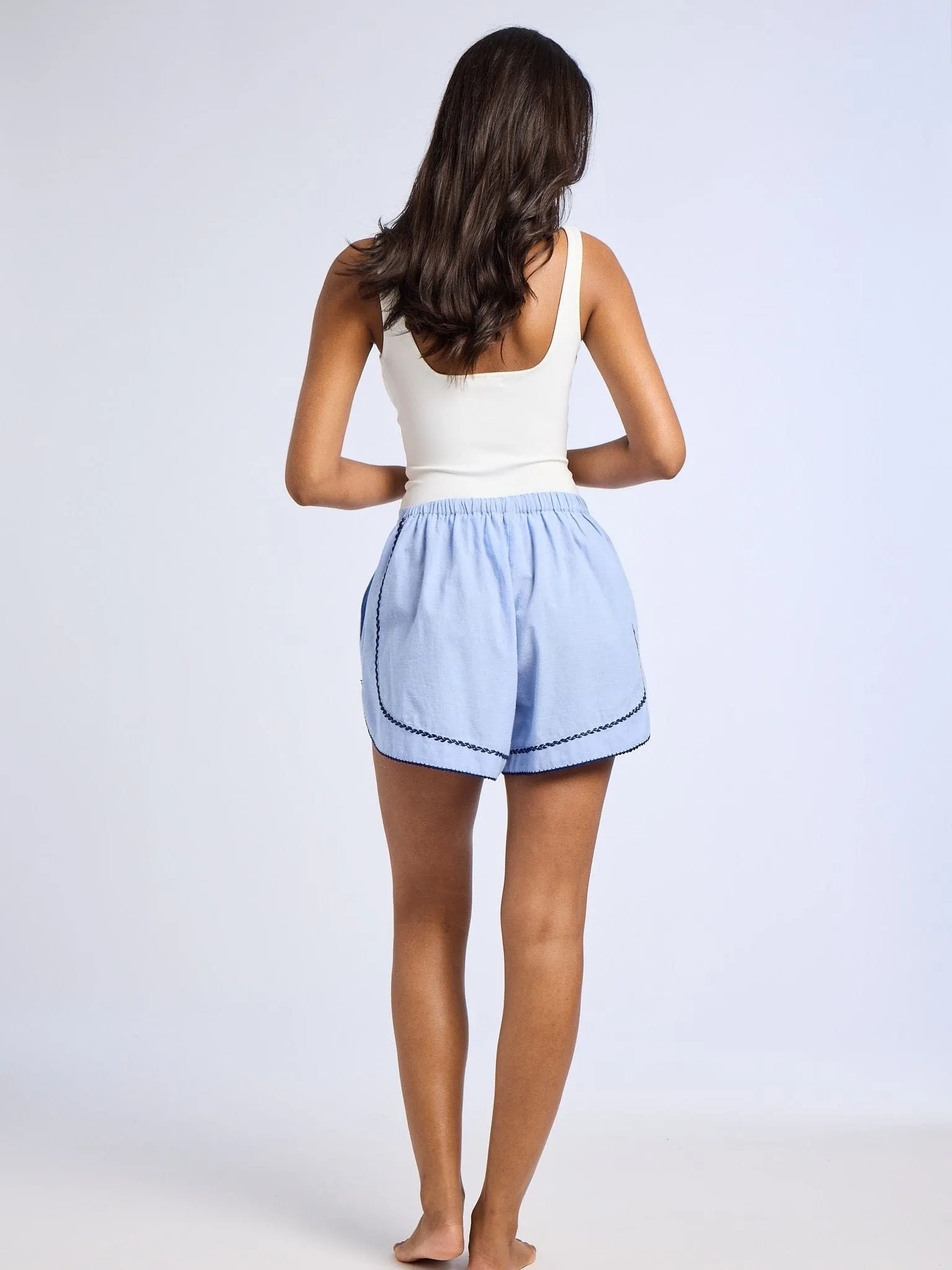 Billie Short in Ciel skinny fit