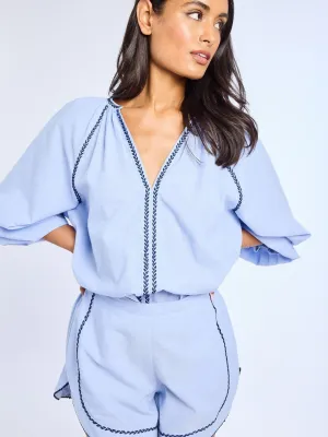 Billie Short in Ciel supportive design