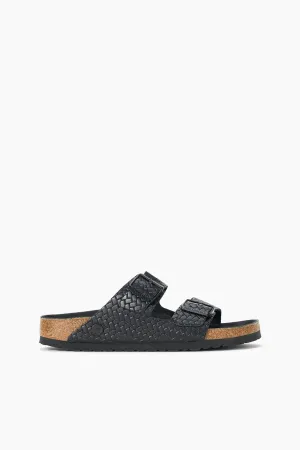 BIRKENSTOCK ARIZONA WOVEN EMBOSSED SANDAL | BLACK sunset mood