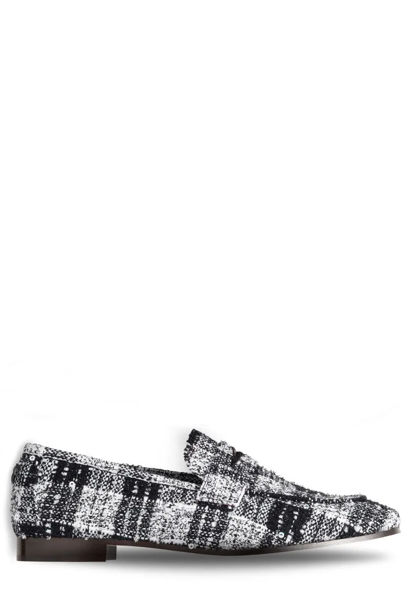 Black and White Tweed Flaneur classic retro