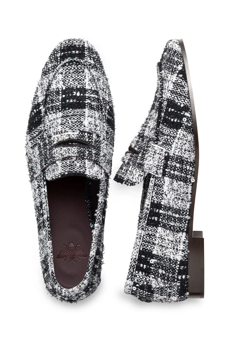 Black and White Tweed Flaneur work essential