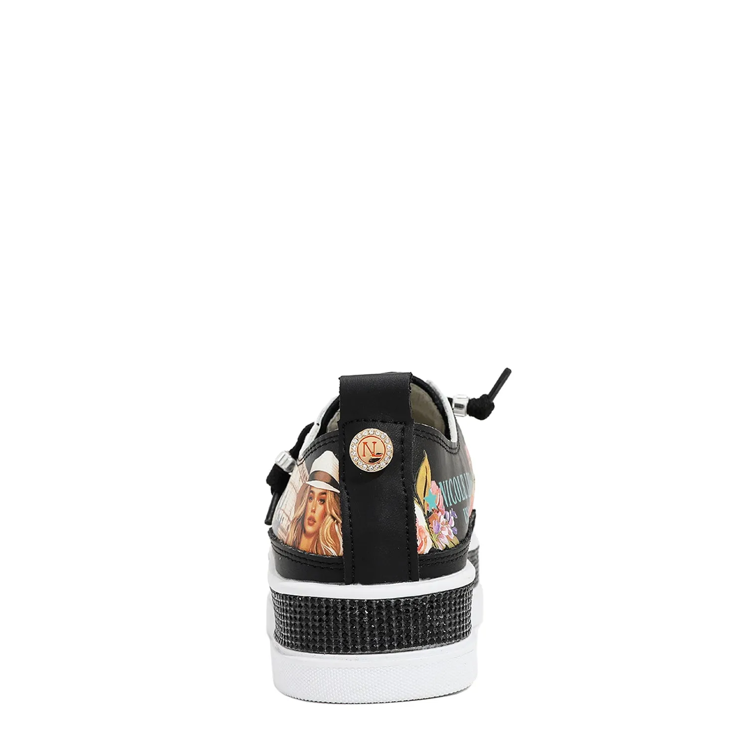 BLING PLATFORM LEATHER SNEAKER multi function