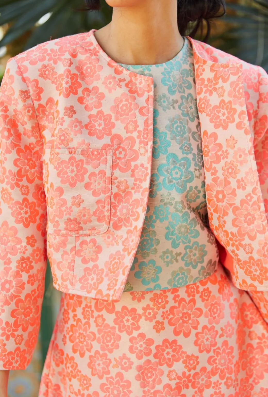 Bolero Blazer - Coral Brightline roam smart