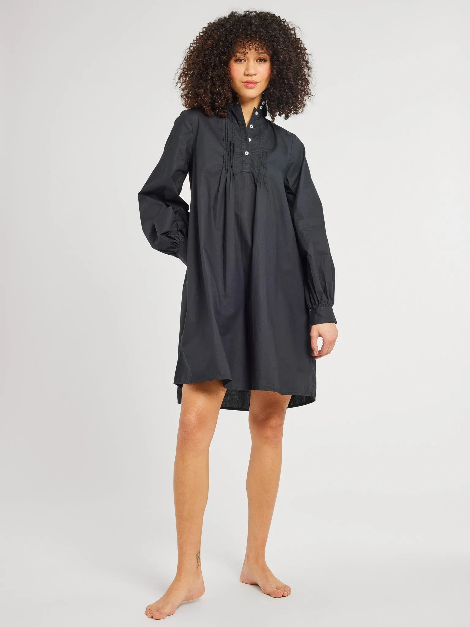 Bonnie Dress in Black soft layers