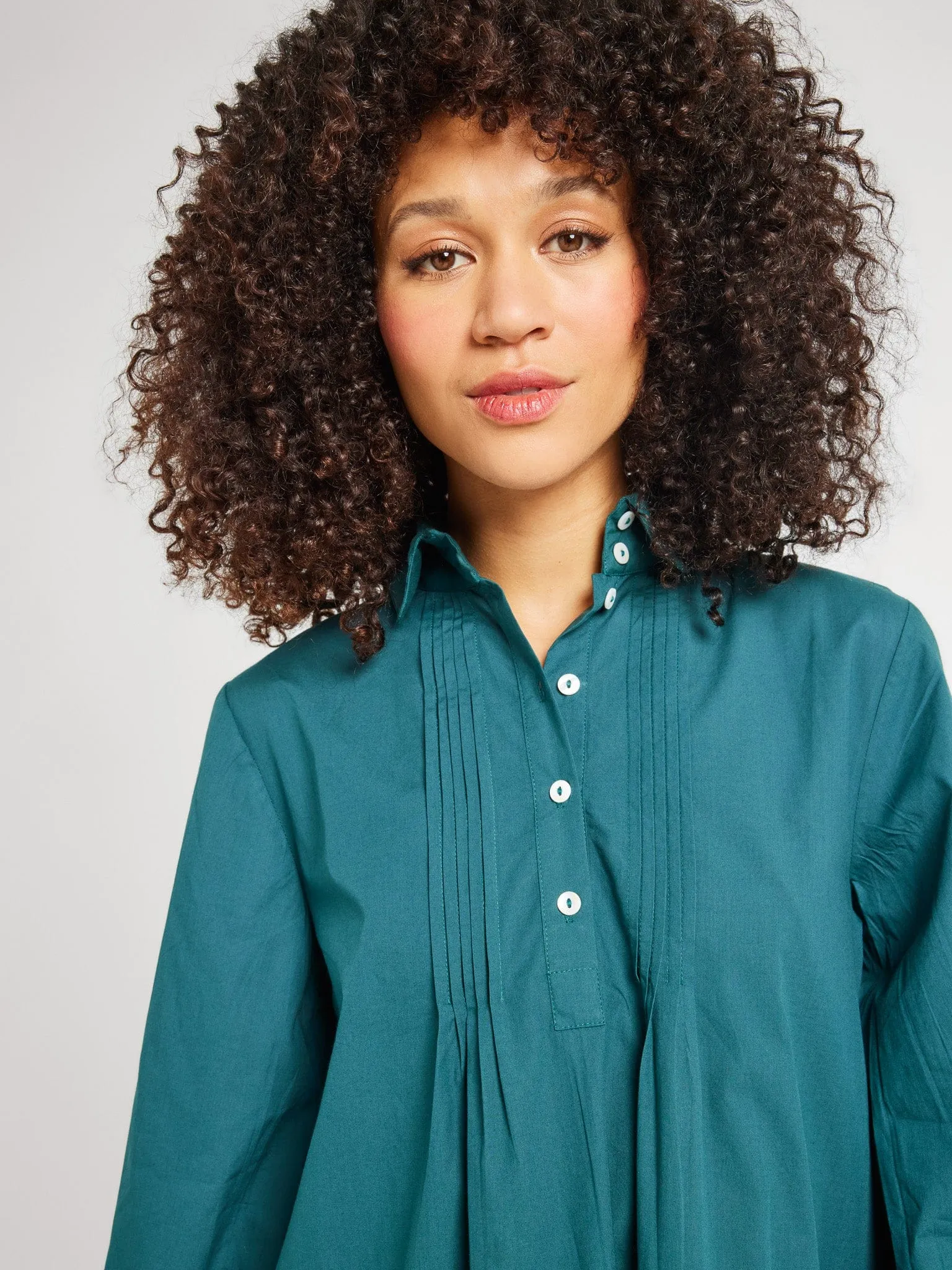 Bonnie Dress in Emerald retro charm