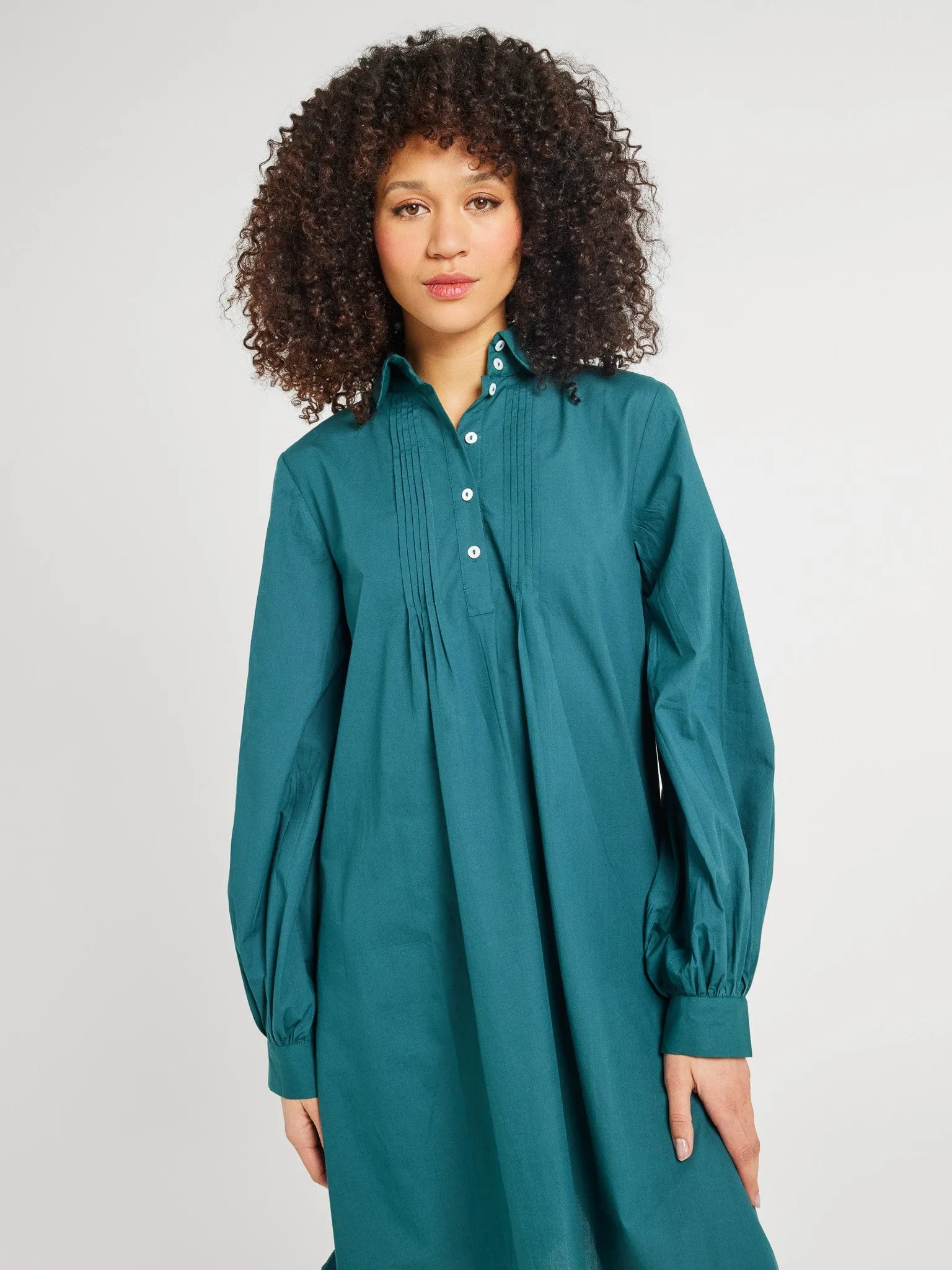 Bonnie Dress in Emerald cool edge