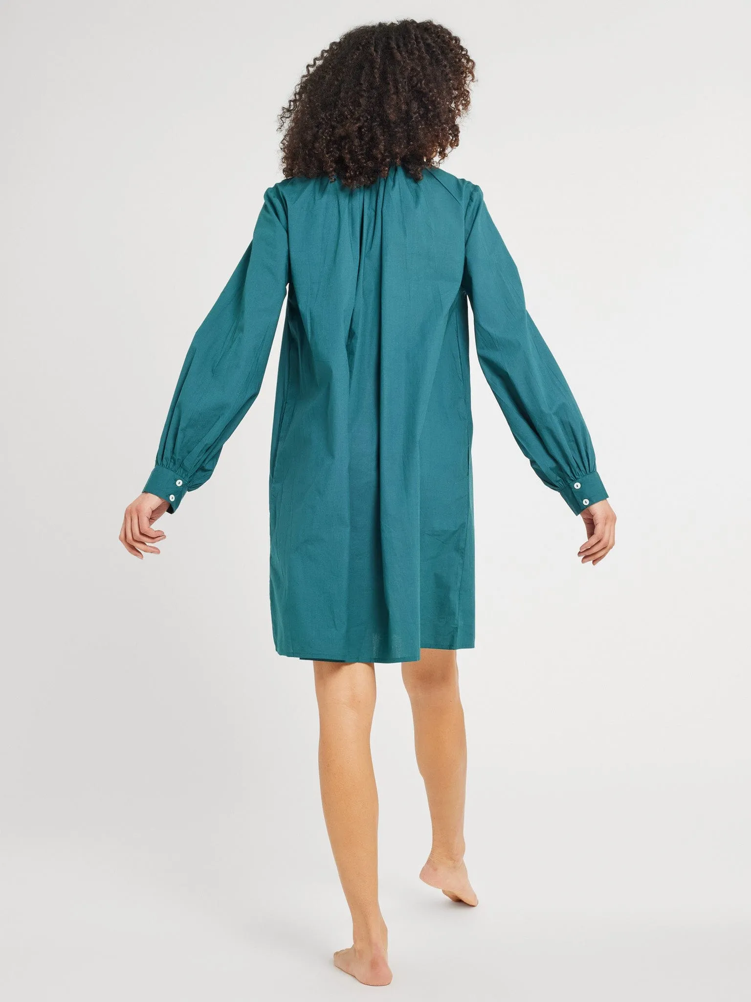Bonnie Dress in Emerald fresh glow