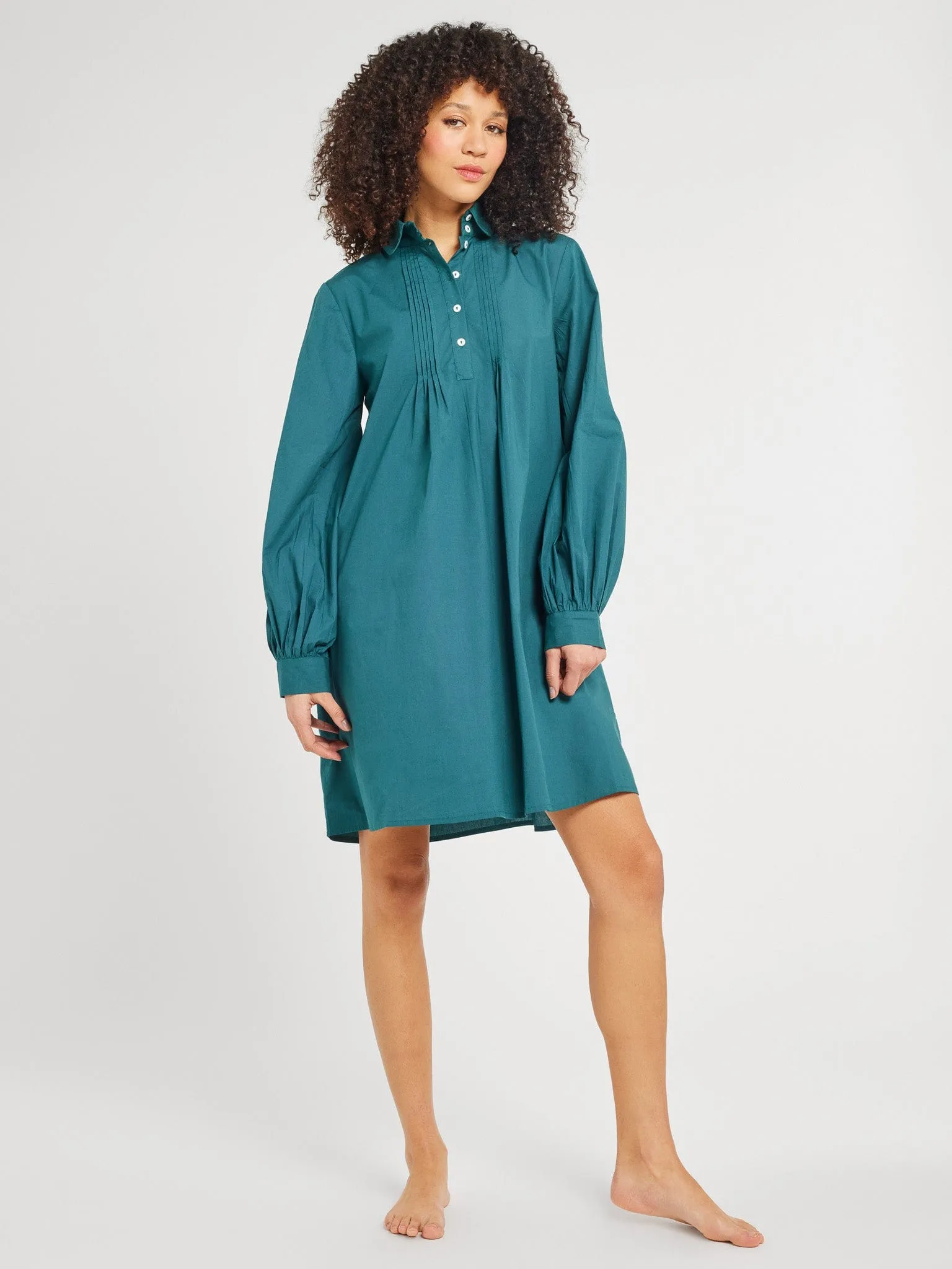 Bonnie Dress in Emerald relaxed glam