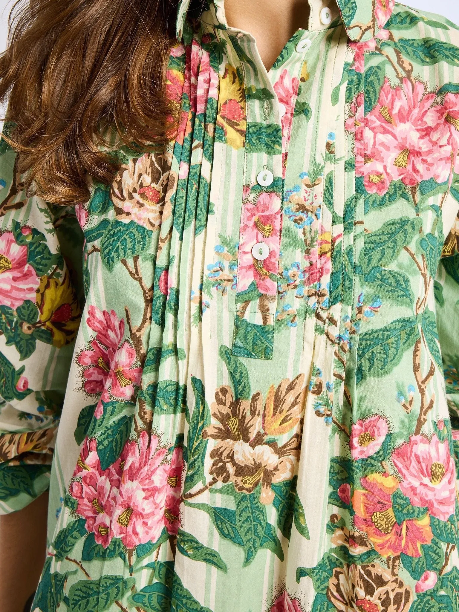 Bonnie Dress in Garden Stripe simple look