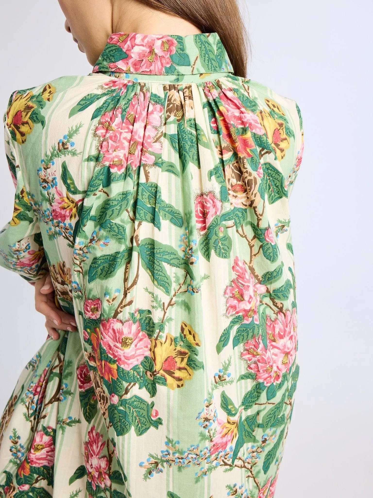 Bonnie Dress in Garden Stripe youthful vibe