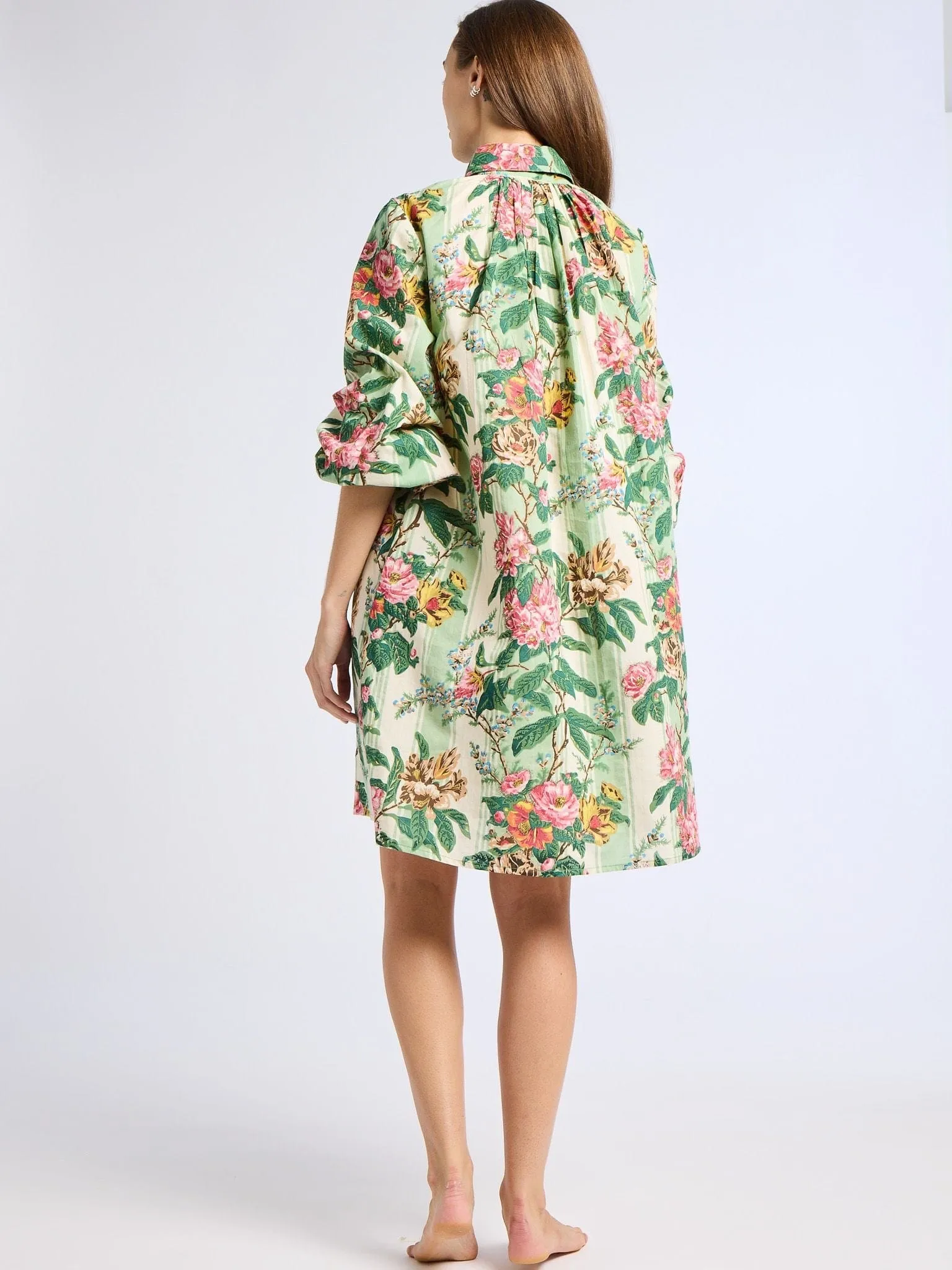 Bonnie Dress in Garden Stripe low effort
