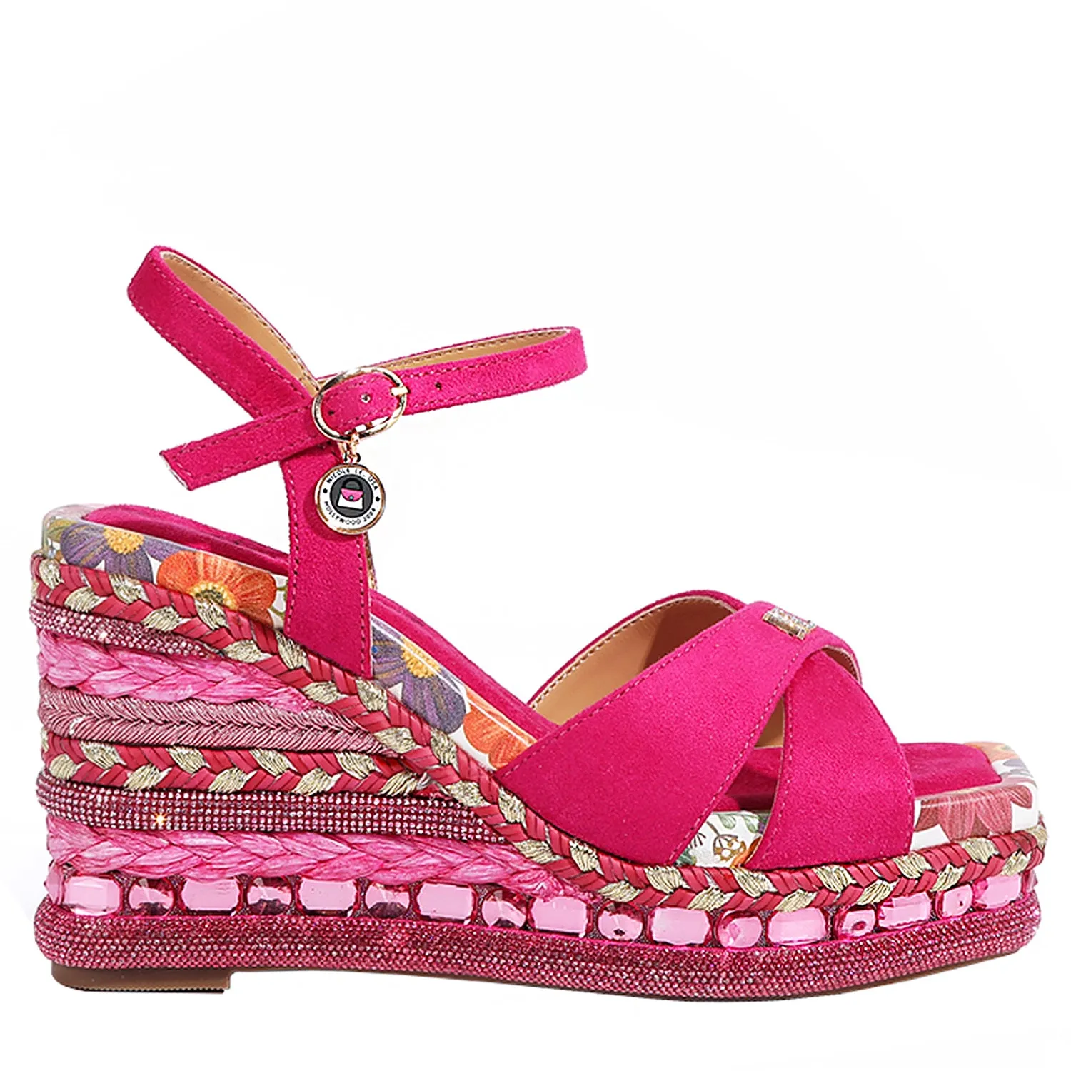 BONNIE ESPADRILLE WEDGE SANDAL breathable feel