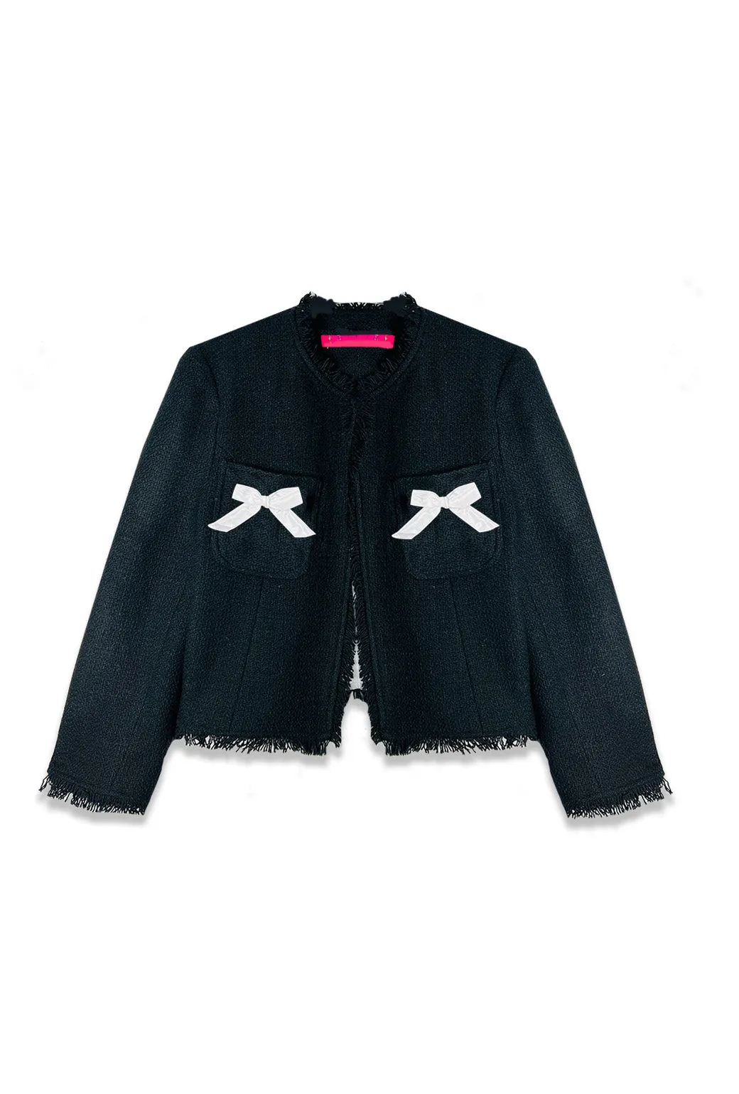 Bow Blazer - Black Tweed quiet shield