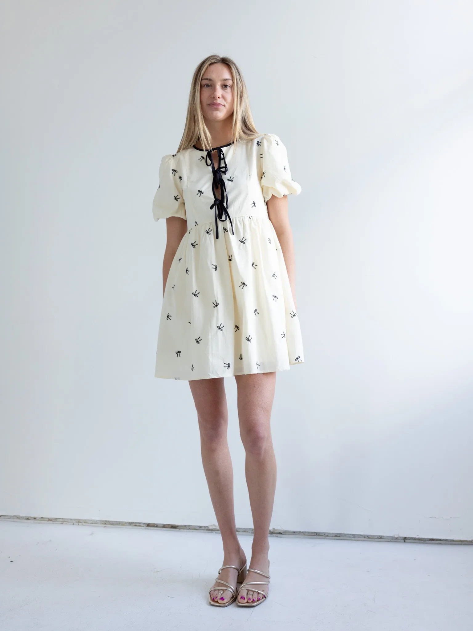 Bow Mini Dress cozy edit