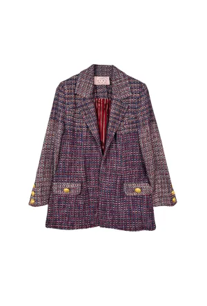 Boyfriend Blazer - Cranberry Tweed fresh form