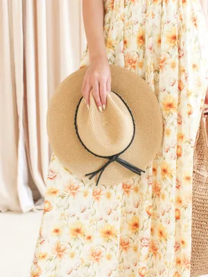 Braided Straw Hat soft edge