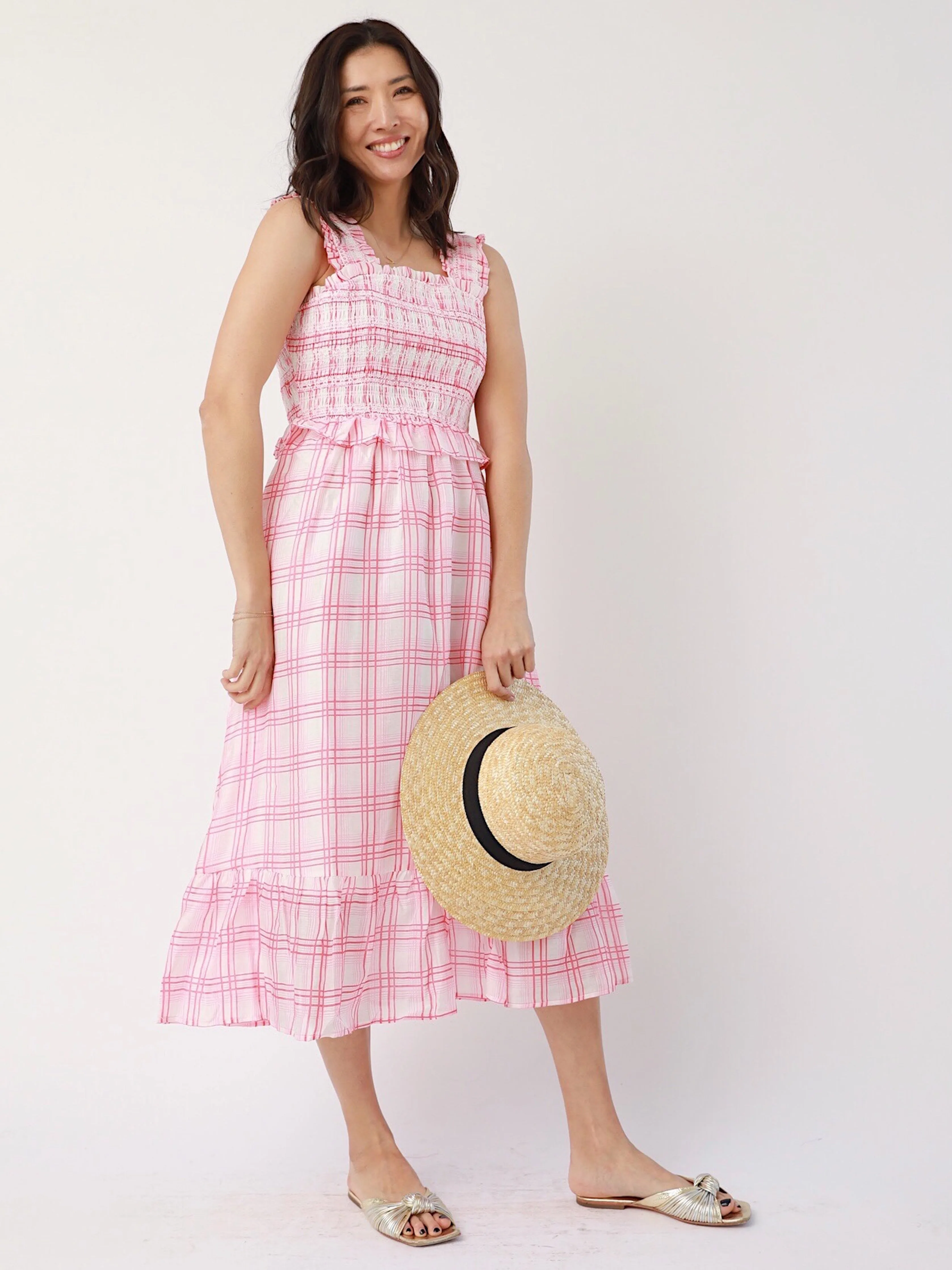Briar Plaid Midi warm weather